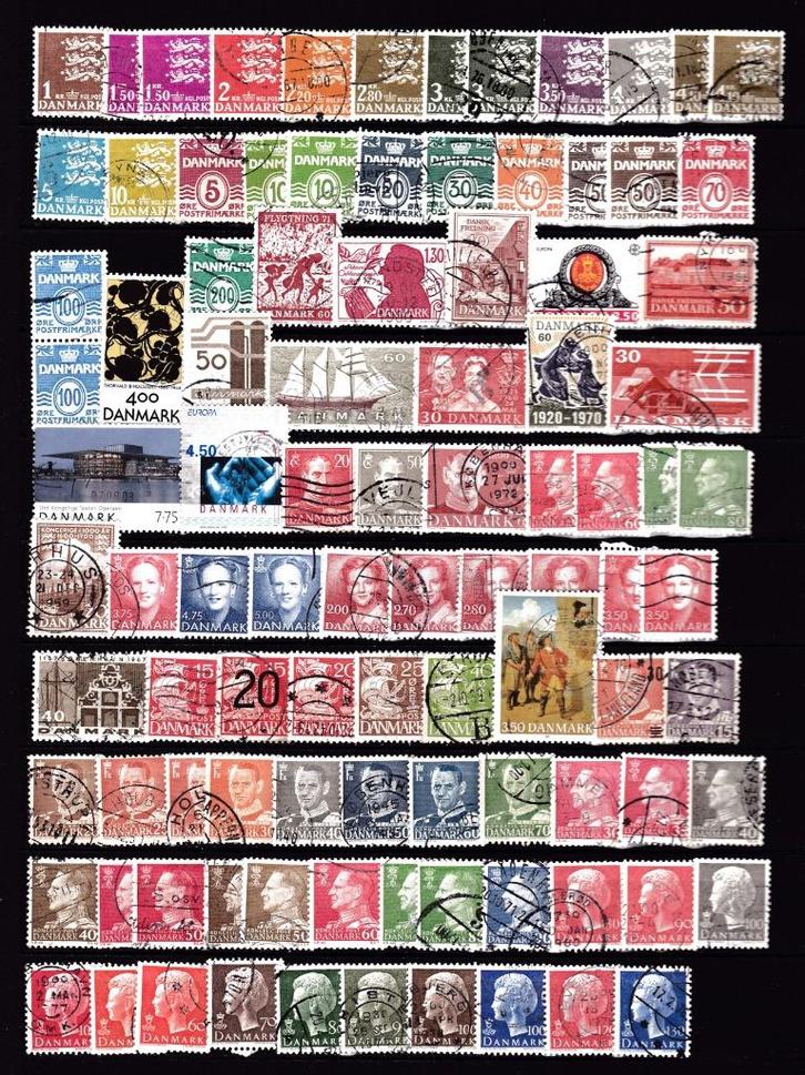 9568) Denemarken ca 98x, Postzegels en Munten, Postzegels | Europa | Scandinavië, Denemarken, Ophalen of Verzenden