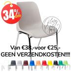 Stapelstoelen Helene lichtgrijs kantinestoelen kuipstoelen, Huis en Inrichting, Stoelen, Everardo, Nieuw, Info@everardo.nl, Ophalen of Verzenden