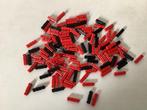 Partij Lego technic as 2L gekarteld rood en zwart, Ophalen of Verzenden, Gebruikt, Losse stenen, Lego