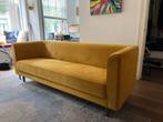 Gele Velvet Driepersoonsbank VT Wonen - Zo Goed Als Nieuw, Ophalen, Driepersoons, 75 tot 100 cm, Zo goed als nieuw