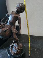 Sculpture auguste moreau  jongetje met kruik, Antiek en Kunst, Antiek | Koper en Brons, Ophalen of Verzenden