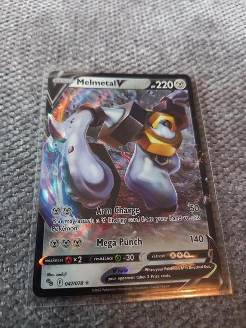 Pokemon: Melmetal [V] - 047/078, Hobby en Vrije tijd, Verzamelkaartspellen | Pokémon, Nieuw, Losse kaart, Ophalen of Verzenden