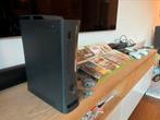 Xbox 360 + 4 Controllers + 8 Games + extra, 360 S, Ophalen of Verzenden, Zo goed als nieuw, Met games