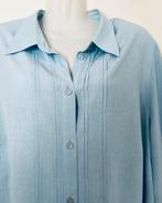 Erfo lichtblauwe blouse maat 48, Ophalen of Verzenden, Zo goed als nieuw, Maat 46/48 (XL) of groter, Blauw