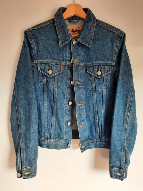 Spijkerjas maat S, Kleding | Heren, Jassen | Zomer, Gedragen, Maat 46 (S) of kleiner, Blauw, Ophalen of Verzenden