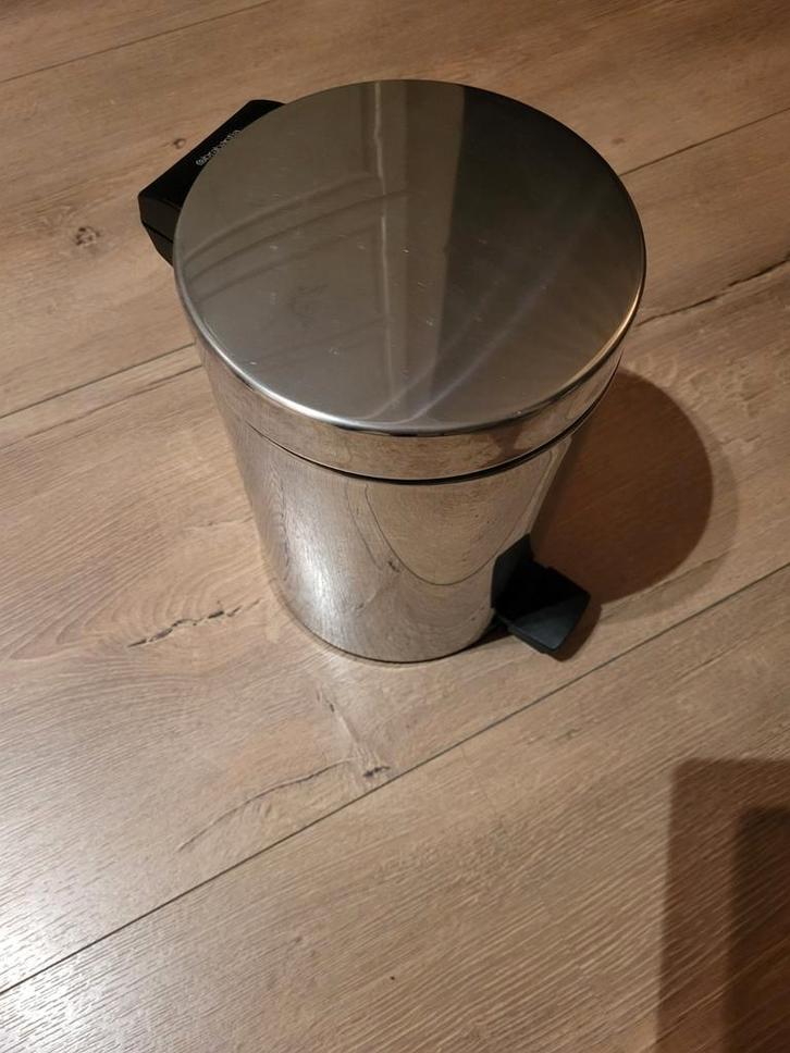 Brabantia Prullenbak 3L - Klein Deukje, Huis en Inrichting, Woonaccessoires | Prullenbakken, Gebruikt, Rvs, Minder dan 50 cm, minder dan 10 liter
