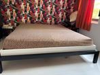 Designbed Jan de Bouvrie, 180x200, Ophalen, Wit, Tweepersoons, 180 cm