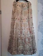 Beige Rose Bollywood Lehenga, Kleding | Dames, Gelegenheidskleding, Maat 38/40 (M), Overige typen, Beige, Ophalen of Verzenden