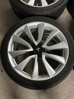 19 Inch Tesla Model 3 Performance velgen met banden 5x114.3, 19 inch, Gebruikt, Banden en Velgen, Ophalen of Verzenden