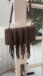 Amsterdam cowboys tasje groen leer, Ophalen of Verzenden, Gebruikt, Groen, Schoudertasje