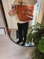 Echt leren cognac tas, Ophalen of Verzenden, Zo goed als nieuw, Bruin, Handtas