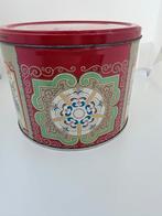 Vintage Blikken Beschuitbus met Decoratie, Ophalen of Verzenden, Gebruikt, Metaal, Minder dan 50 cm