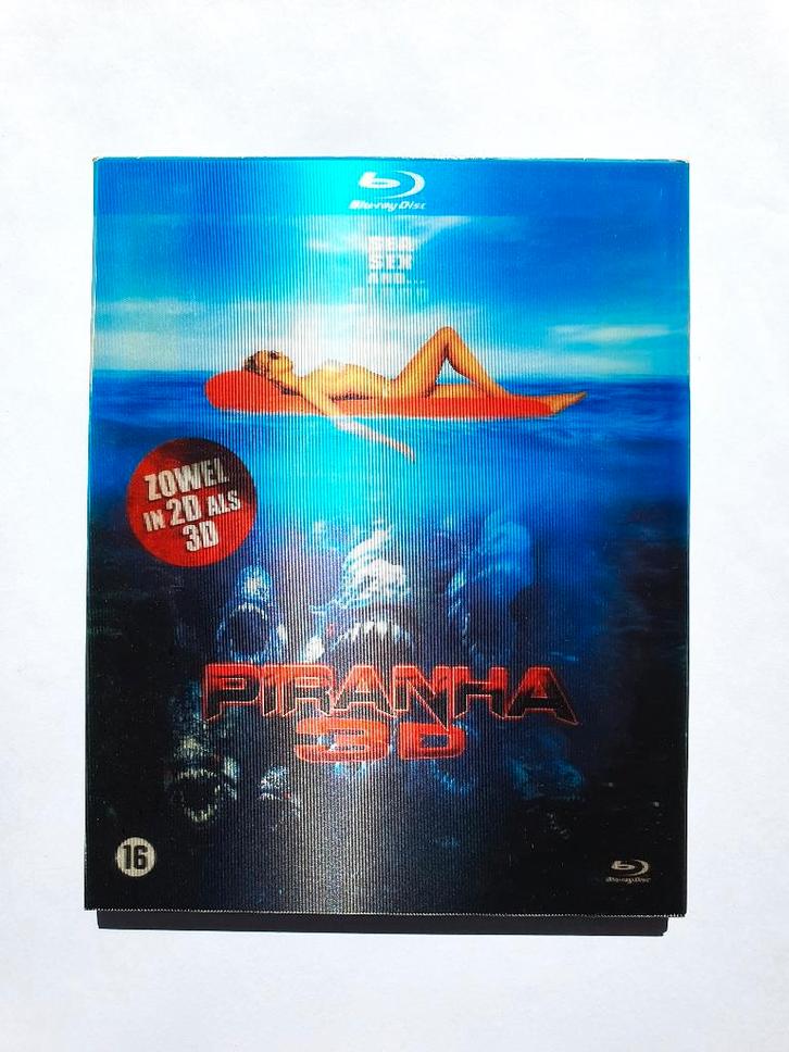 Piranha 3D + 2D (met Slipcover), Cd's en Dvd's, Blu-ray, Zo goed als nieuw, Horror, 3D, Ophalen of Verzenden