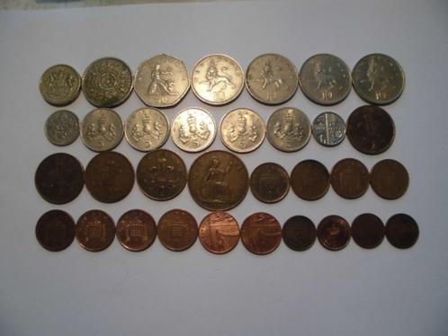 33 munten Engeland UK pound,shilling,pence,penny 1953/2012, Postzegels en Munten, Munten | Europa | Niet-Euromunten, Setje, Overige landen
