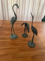 Metalen Reiger / Kraanvogel Beeldjes - Set van 3, Verzamelen, Ophalen of Verzenden, Zo goed als nieuw
