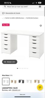 GEZOCHT! LAGKAPTEN / ALEX Bureau - Wit - 140x60 cm, Ophalen, Nieuw, Bureau