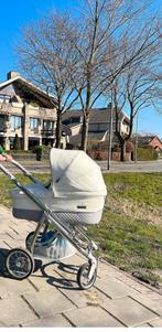 Prachtige Bebecar witte/grijze kinderwagen compleet, Kinderen en Baby's, Kinderwagens en Combinaties, Ophalen, Zo goed als nieuw