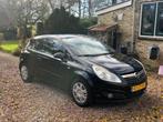 Mooie goed onderhouden Opel Corsa 2008 Zwart, Auto's, Voorwielaandrijving, Stof, 4 cilinders, Zwart