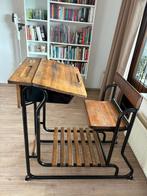 Vintage lessenaar, schoolbank, Ophalen