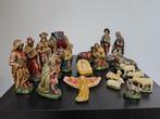 Kerstgroep beelden voor kerststal handbeschilderd 20-delig, Diversen, Kerst, Ophalen, Gebruikt