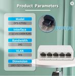 5-poorts UTP RJ45 Gigabit Ethernet-switch 1000 Mbps - VLAN, Ophalen of Verzenden, Nieuw