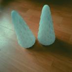 glazen kerstboompjes , led lampje, Ophalen, Zo goed als nieuw