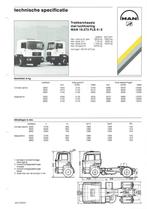 7x Specificatieblad MAN 19.272 - 26.502 (1990-1992), Verzenden, Gelezen, Overige merken