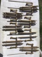 7 paar koperen klinken, Ophalen of Verzenden, Koper