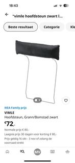 Vimle hoofdsteun zwart leer, Ophalen, Zo goed als nieuw