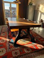 Oak and iron dining table 240x100x75, Ophalen of Verzenden