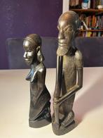 Afrikaanse Houten Beelden Set, Antiek en Kunst, Kunst | Niet-Westerse kunst, Ophalen of Verzenden