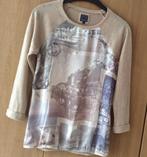 Top/.  Shirt mt,  XS.     Bienbleu.     Koopje!!, Beige, Zo goed als nieuw, Lange mouw, Maat 34 (XS) of kleiner