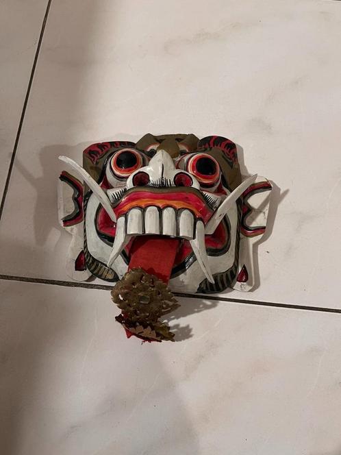 Een vintage / decoratief Aziatisch masker - Demonenmasker, Antiek en Kunst, Kunst | Niet-Westerse kunst, Ophalen of Verzenden