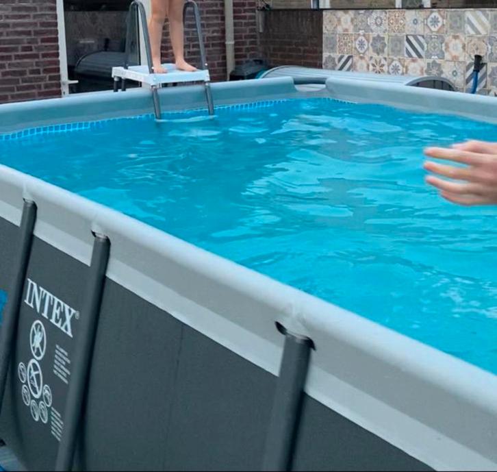 Zwembad, Tuin en Terras, Zwembaden, Zo goed als nieuw, Opzetzwembad, Minder dan 80 cm, Minder dan 200 cm, Rechthoekig, Ophalen