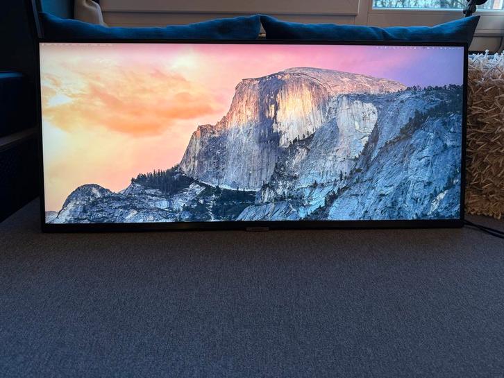 Samsung S5 Viewfinity 34 inch Ultrawide - mist voet, Computers en Software, Monitoren, Gebruikt, 61 t/m 100 Hz, HDMI, Gaming, Kantelbaar