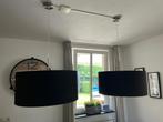 Set van 2 zwarte hanglampen, Huis en Inrichting, Lampen | Hanglampen, Ophalen, Zo goed als nieuw