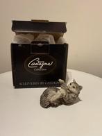Beeldje Castagna 0350 “Cat on back” met originele doos, Verzenden, Nieuw, Dier