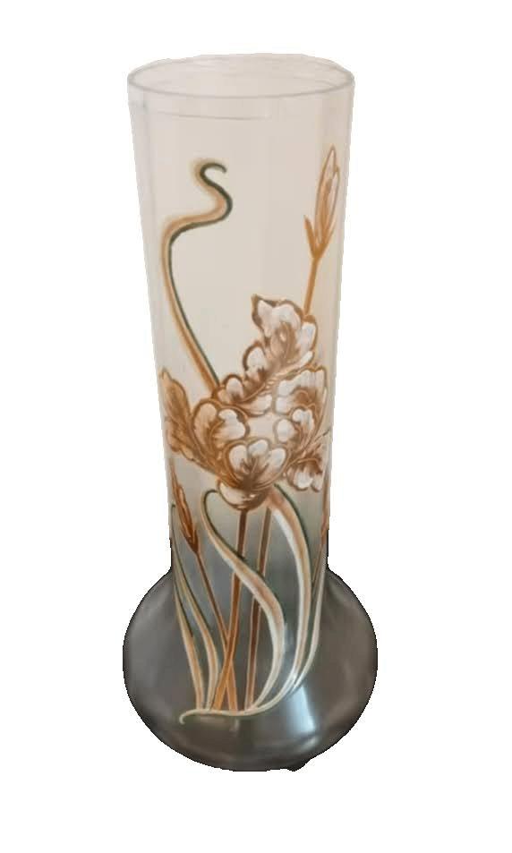 Art nouveau glazen vaas "Legras'", Antiek en Kunst, Ophalen of Verzenden