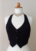 Zwart Haltertop   gillet maat 34  ongedragen, Kleding | Dames, Tops, Verzenden, Nieuw, Zonder mouw, Maat 34 (XS) of kleiner