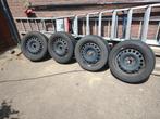 Winterbanden met stalen velg, Ophalen, Gebruikt, 16 inch, Banden en Velgen