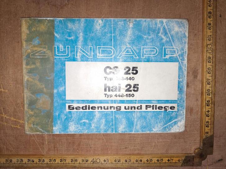 Handleiding Zündapp CS25, hai25, Fietsen en Brommers, Handleidingen en Instructieboekjes, Gebruikt, Ophalen of Verzenden