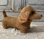 Vintage bewegende pluche teckel, Antiek en Kunst, Antiek | Speelgoed, Ophalen of Verzenden