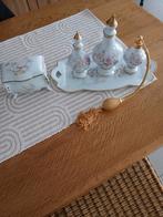Limoges porselein parfumflesje met juwelendoos, Antiek en Kunst, Ophalen of Verzenden