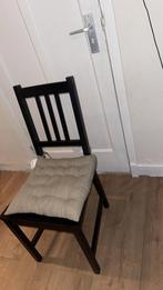 4 eetstoelen, Huis en Inrichting, Stoelen, Ophalen, Gebruikt, Zwart, Vier