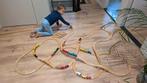 Houten Treinbaan met Treinen, Kinderen en Baby's, Speelgoed | Buiten | Voertuigen en Loopfietsen, Ophalen, Zo goed als nieuw, Overige typen