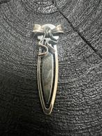 Zilveren boekenlegger met strik - 800 zilver, Ophalen of Verzenden, Zo goed als nieuw