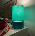 Vintage tafellamp HEMA turquoise, Huis en Inrichting, Lampen | Tafellampen, Ophalen, Gebruikt, Minder dan 50 cm