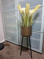 Driepoot bloempot met kunstplant, Huis en Inrichting, Woonaccessoires | Zuilen en Pilaren, Ophalen of Verzenden, Gebruikt