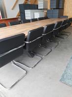 Mooie stevige tafels met een zware metalen sterpoot, Ophalen, 100 tot 150 cm, 200 cm of meer, Zo goed als nieuw
