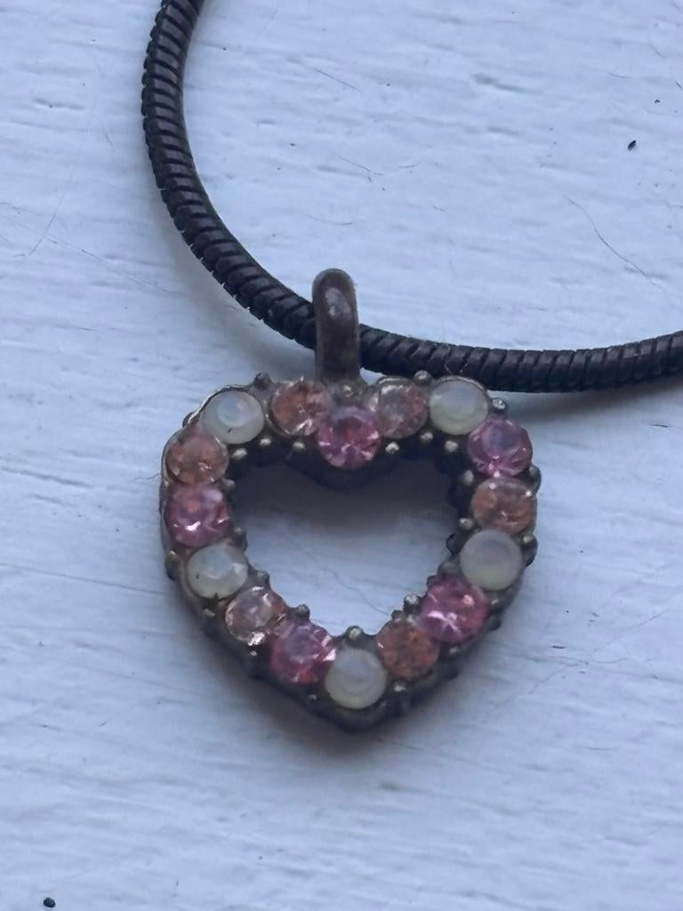 Pilgrim ketting hartje, Bruin, Ophalen of Verzenden, Zo goed als nieuw, Overige materialen